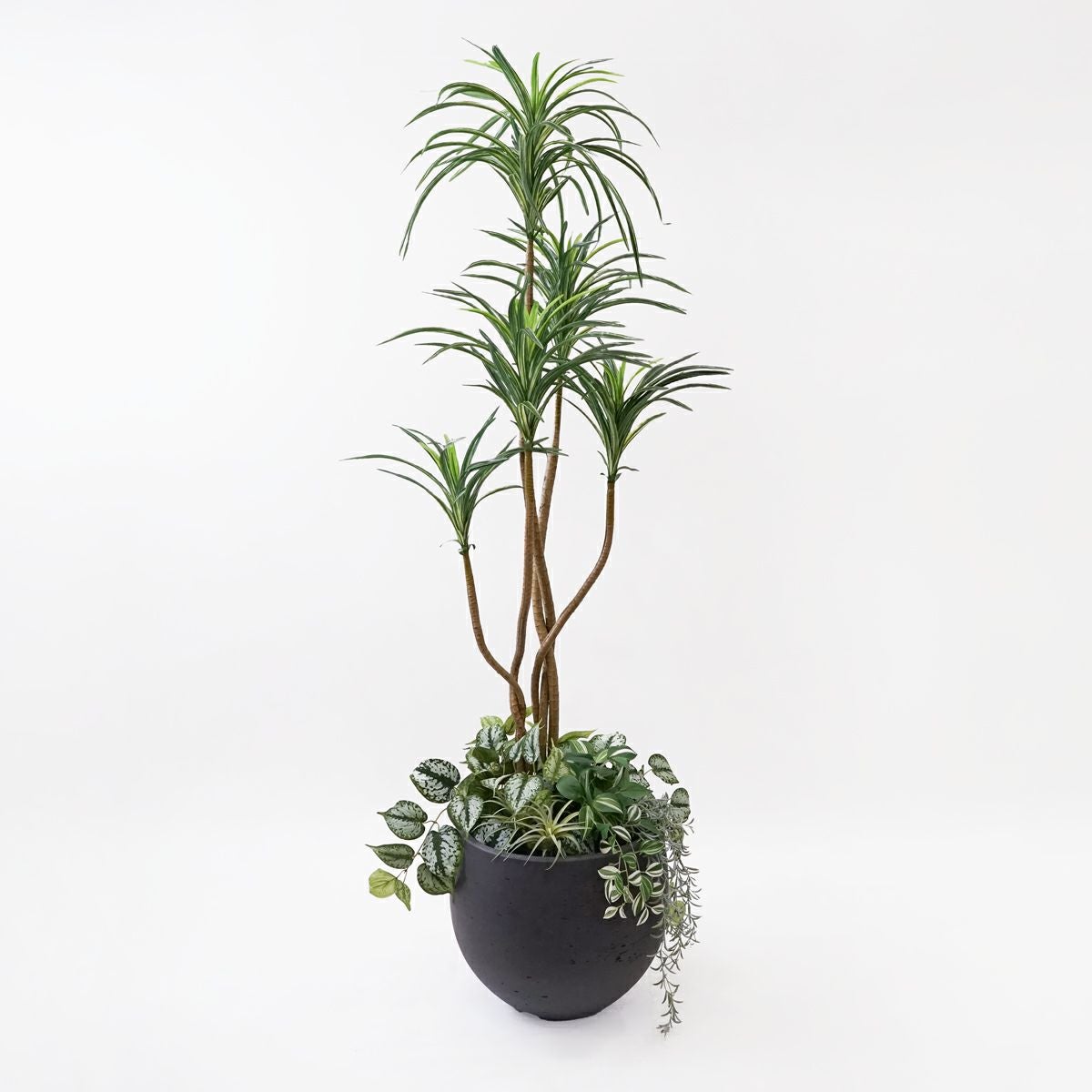 寄せ植え ユッカ フェイクグリーン [P-14F] BA 高さ160cm 観葉植物