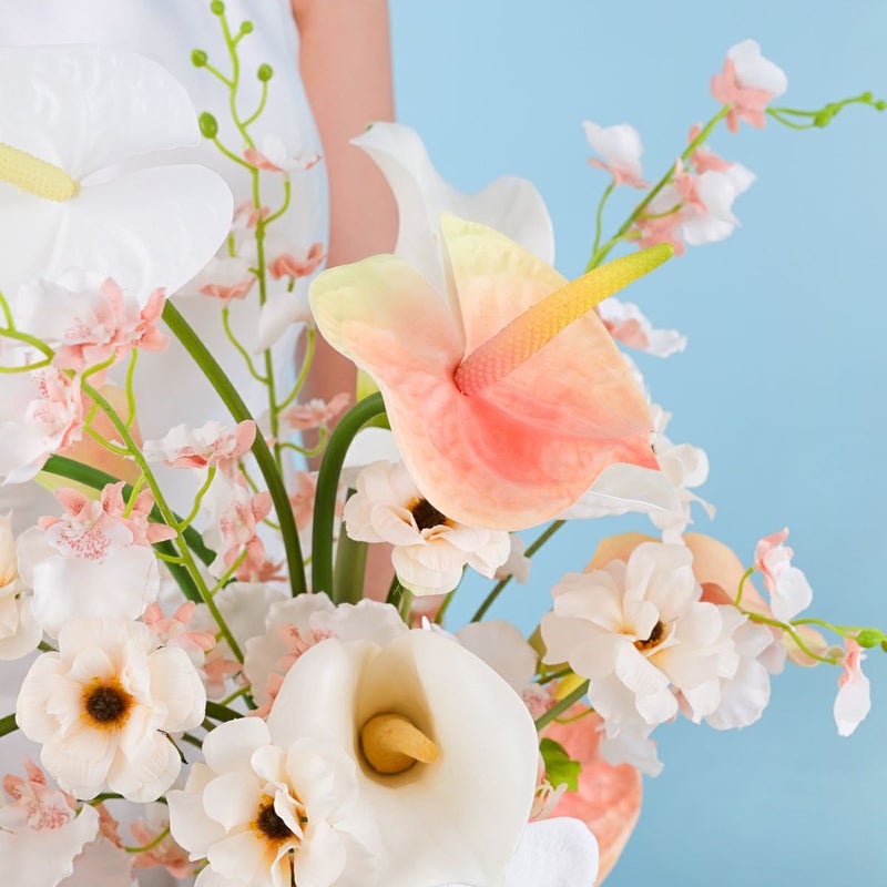 ウエディングブーケ＆ブートニアSET[WEB478]