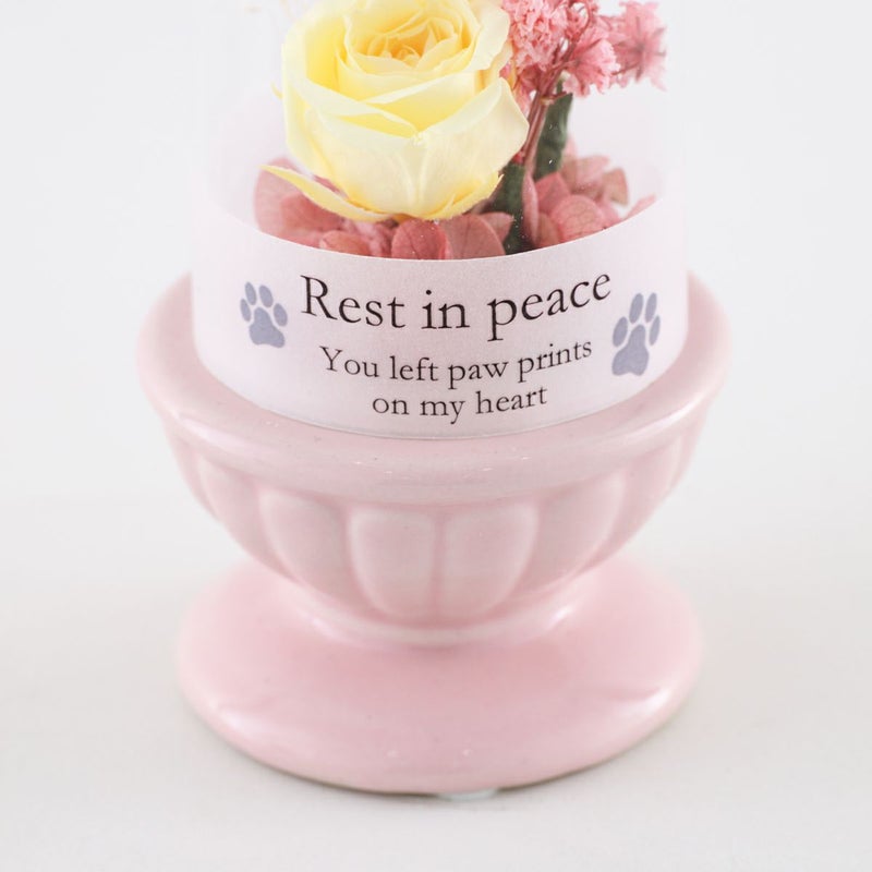 ペット用 お供えギフトBOX 華ごころ（お線香&プリザーブドフラワー2個）