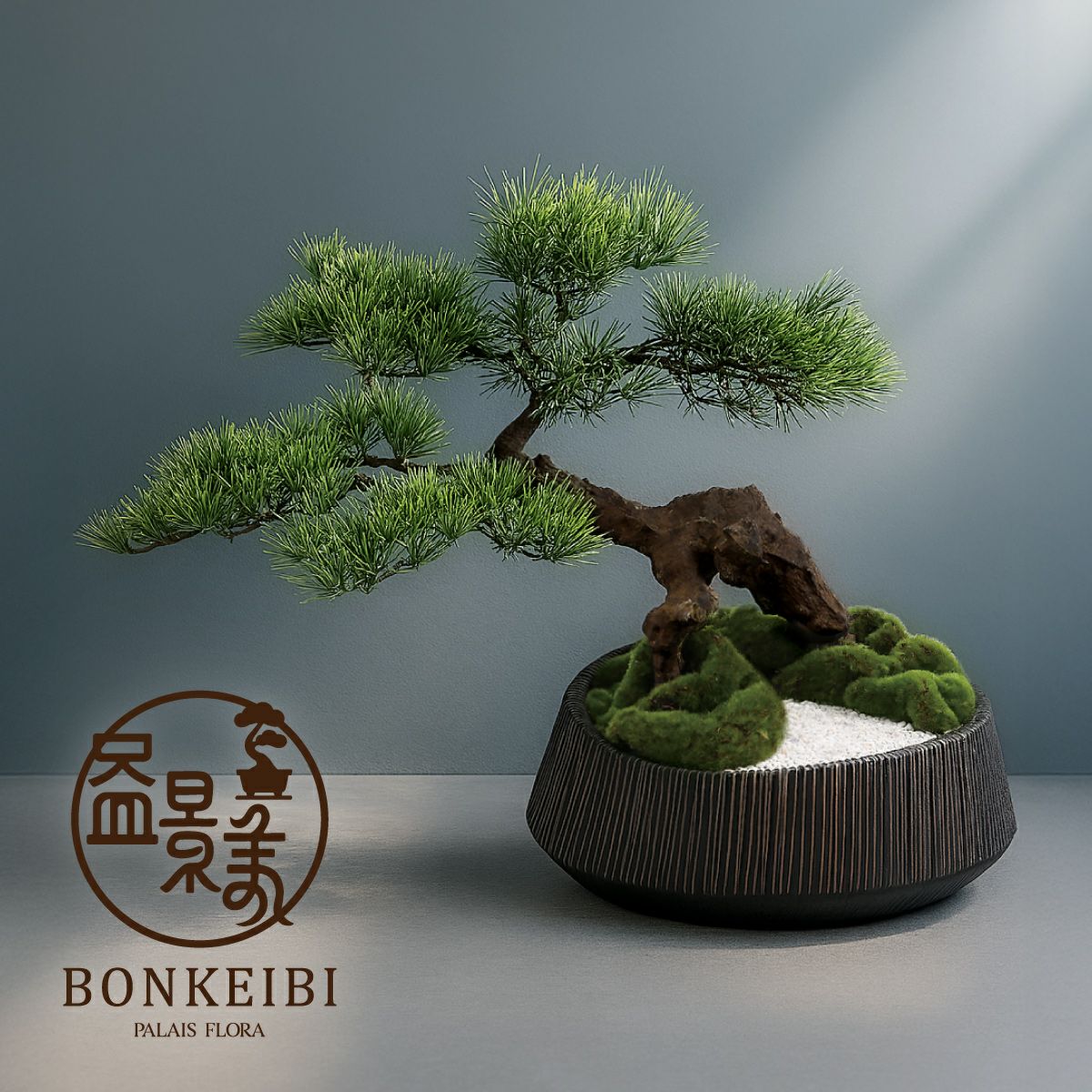 数量限定】盆景美 [01] BA 高さ53cm フェイクグリーン 盆栽 観葉植物