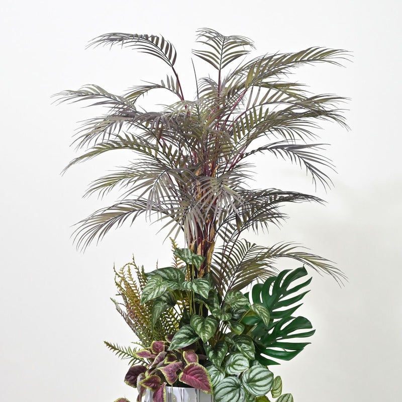 アロアカシア フェイクグリーン 寄せ植えアレンジ [P-23]