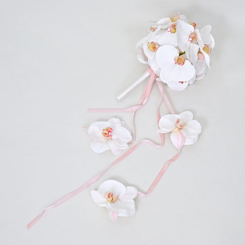 ウエディングブーケ＆ブートニアSET[WEB517]