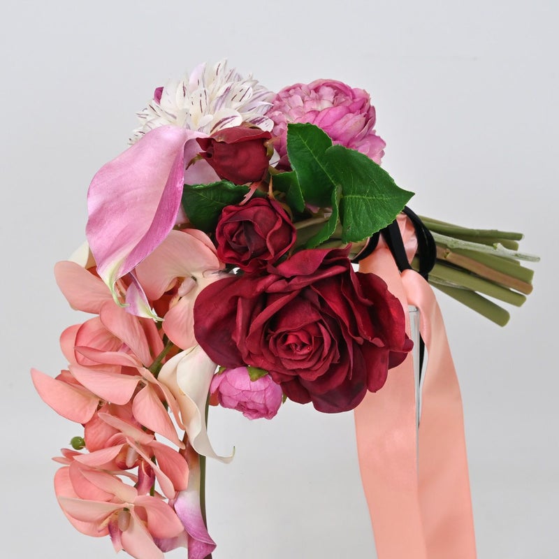 ウエディングブーケ＆ブートニアSET[WEB578]