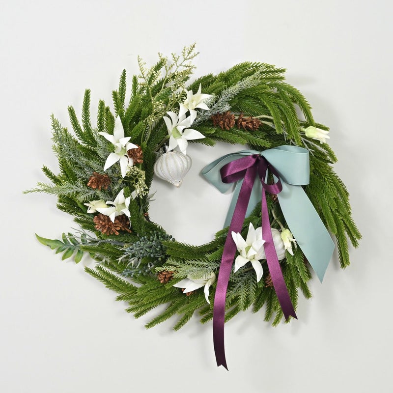 フランネルフラワー クリスマスリース [XM-120]