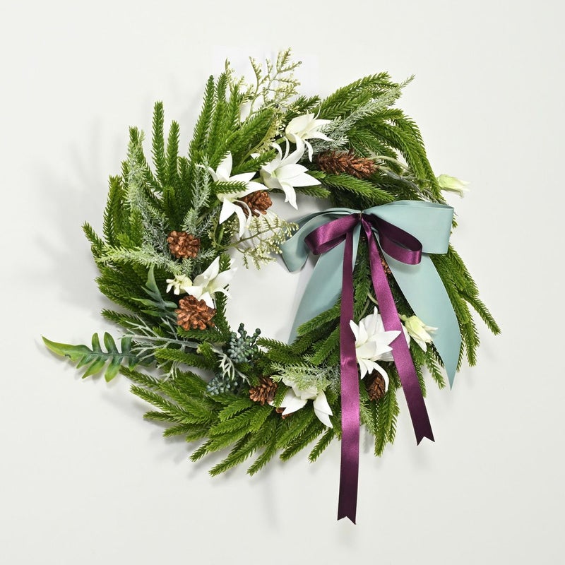 フランネルフラワー クリスマスリース [XM-120]