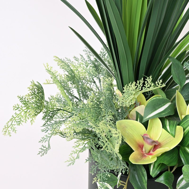 寄せ植え フェイクグリーン アレンジ [109K]