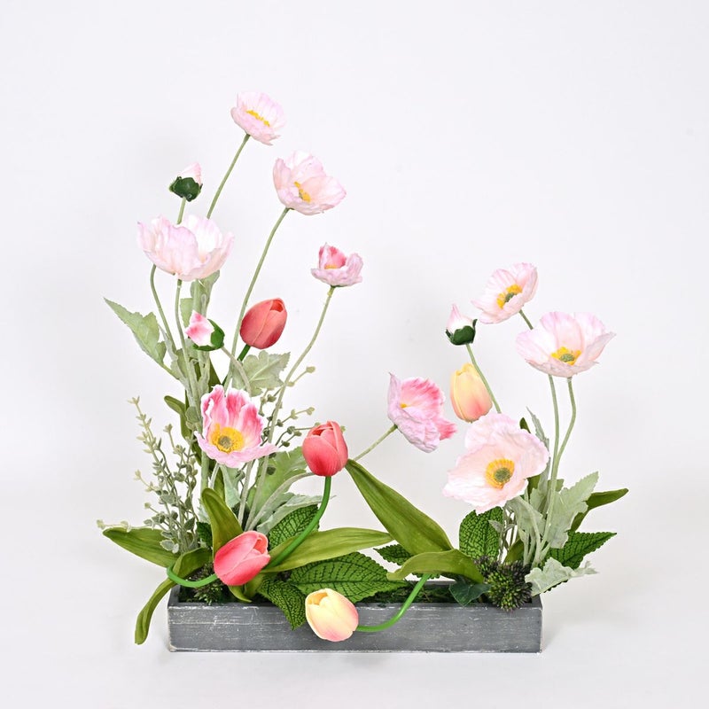 ポピー チューリップ アレンジメント [WEB592]