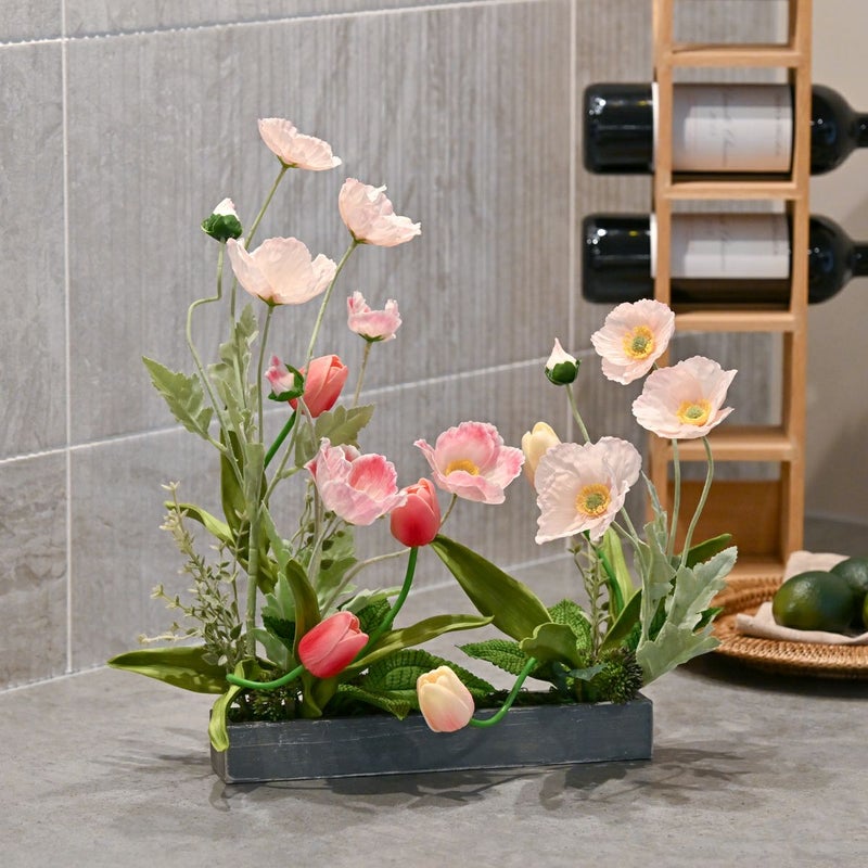 ポピー チューリップ アレンジメント [WEB592]