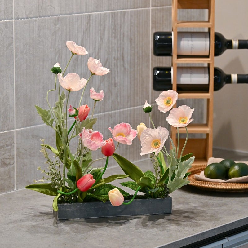 ポピー チューリップ アレンジメント [WEB592]