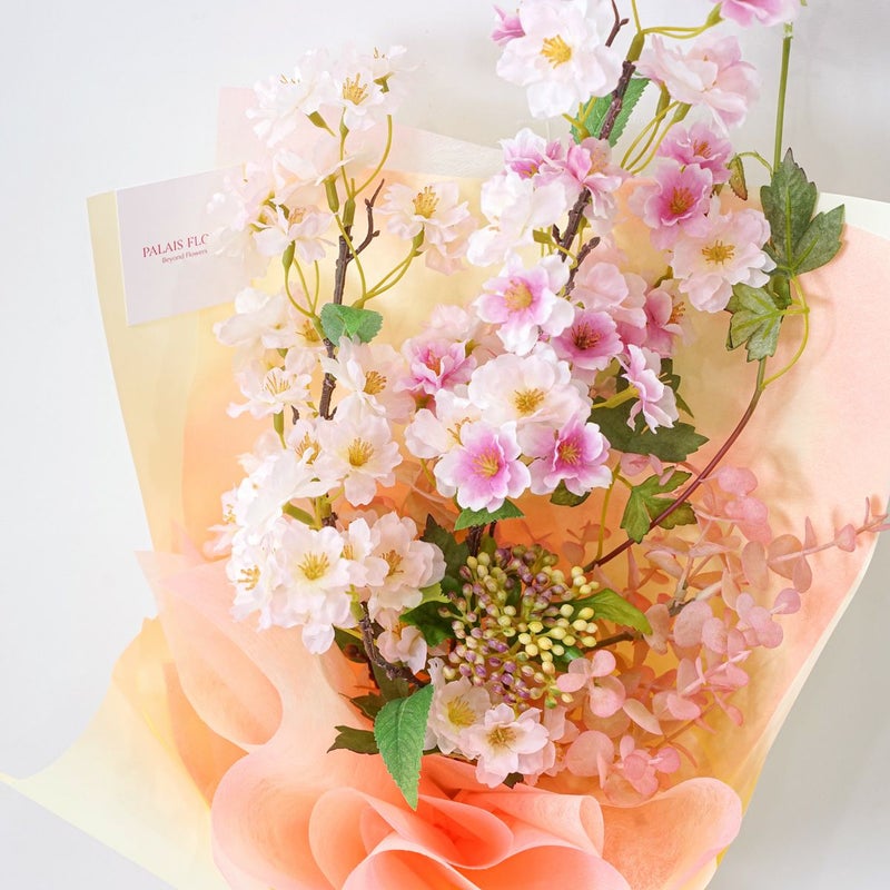 《オンライン限定》 1月のブーケ 春の息吹感じる桜 [WEB599] 