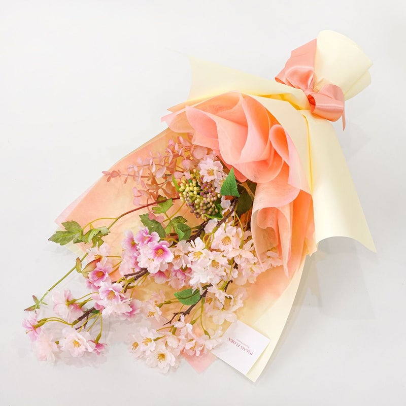 《オンライン限定》 1月のブーケ 春の息吹感じる桜 [WEB599] 