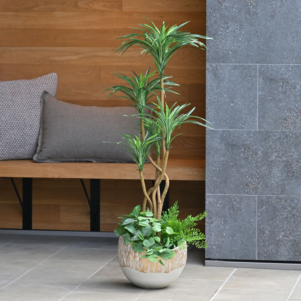 寄せ植え ユッカ フェイクグリーン [107G]