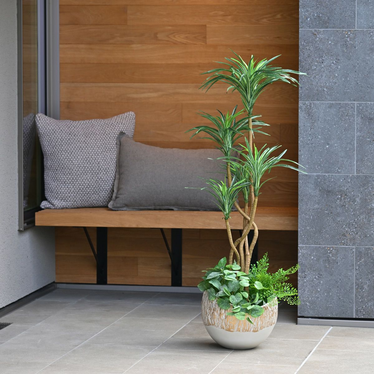 寄せ植え ユッカ フェイクグリーン [107G]