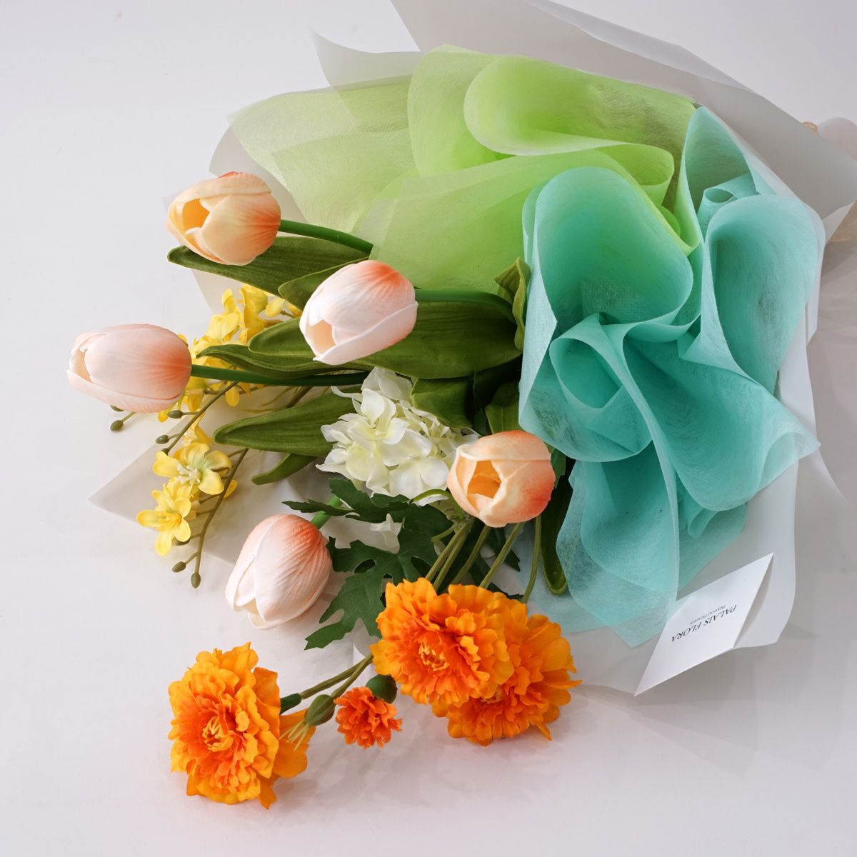 《オンライン限定》 2月のブーケ 笑顔が花ひらくチューリップ [WEB608]