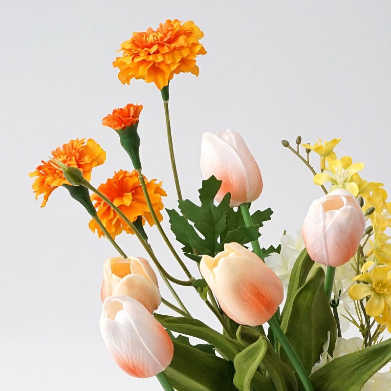 《オンライン限定》 2月のブーケ 笑顔が花ひらくチューリップ [WEB608]