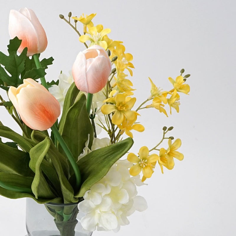 《オンライン限定》 2月のブーケ 笑顔が花ひらくチューリップ [WEB608]