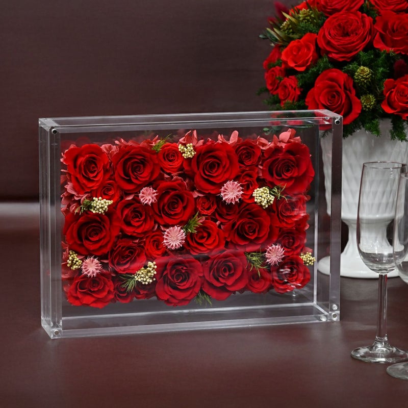 高級感あふれるエレガントローズ プリザーブドフラワー [386]