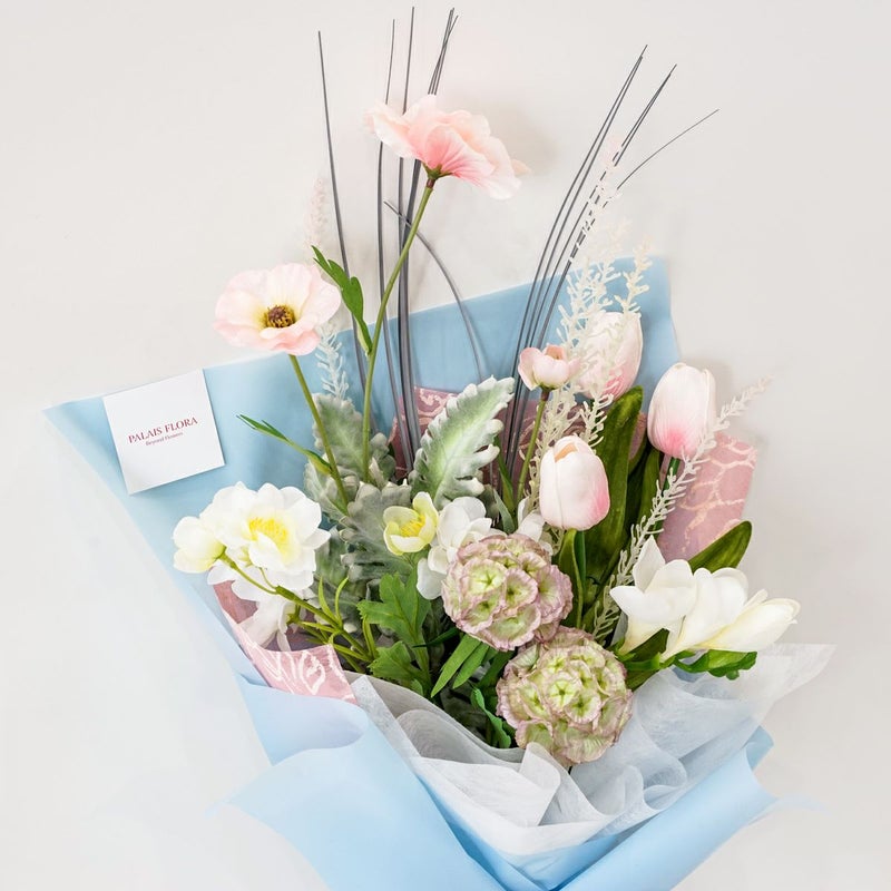 3月のブーケ ロマンティックな春のミックスブーケ [WEB613]