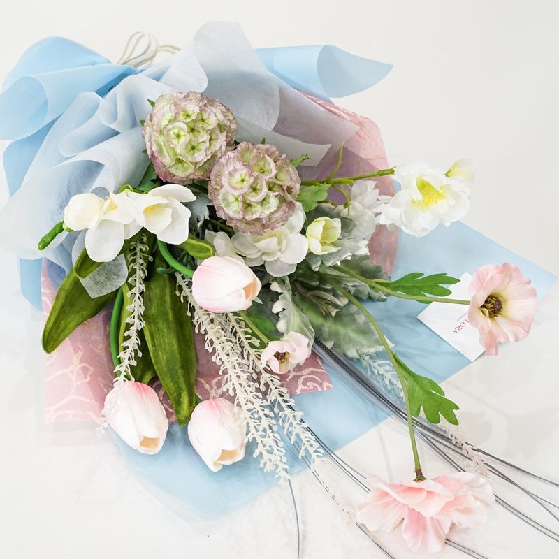 3月のブーケ ロマンティックな春のミックスブーケ [WEB613]