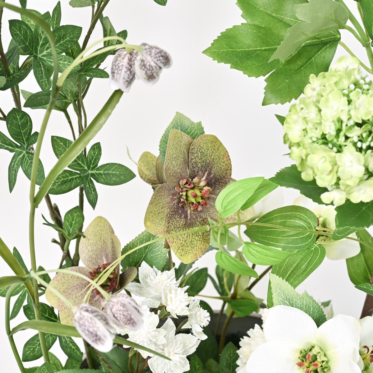 寄せ植え クリスマスローズ フェイクグリーン [147]