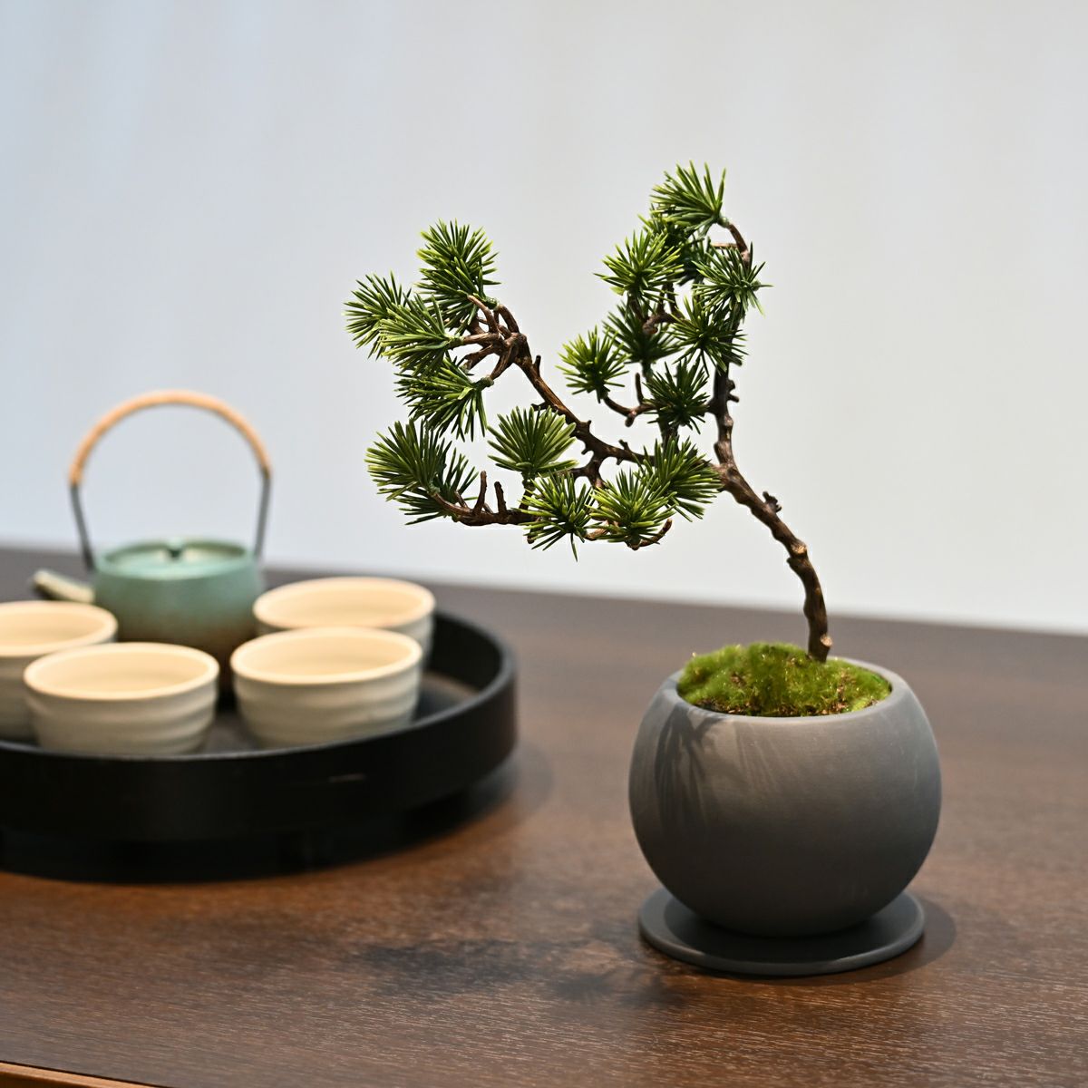 五葉松 ミニ盆景美 [01] BA 高さ30cm フェイクグリーン 盆栽 観葉植物