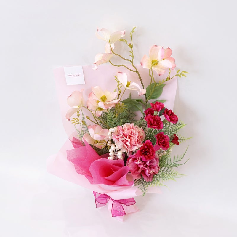 《オンライン限定》 4月のブーケ しあわせが満ちる春のミックスブーケ [WEB614]