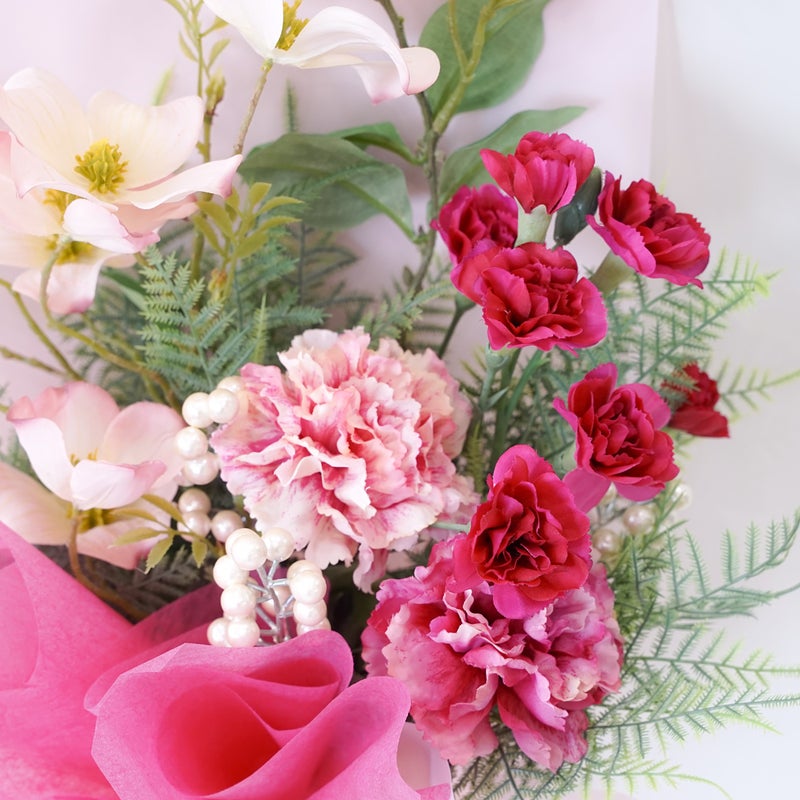 《オンライン限定》 4月のブーケ しあわせが満ちる春のミックスブーケ [WEB614]