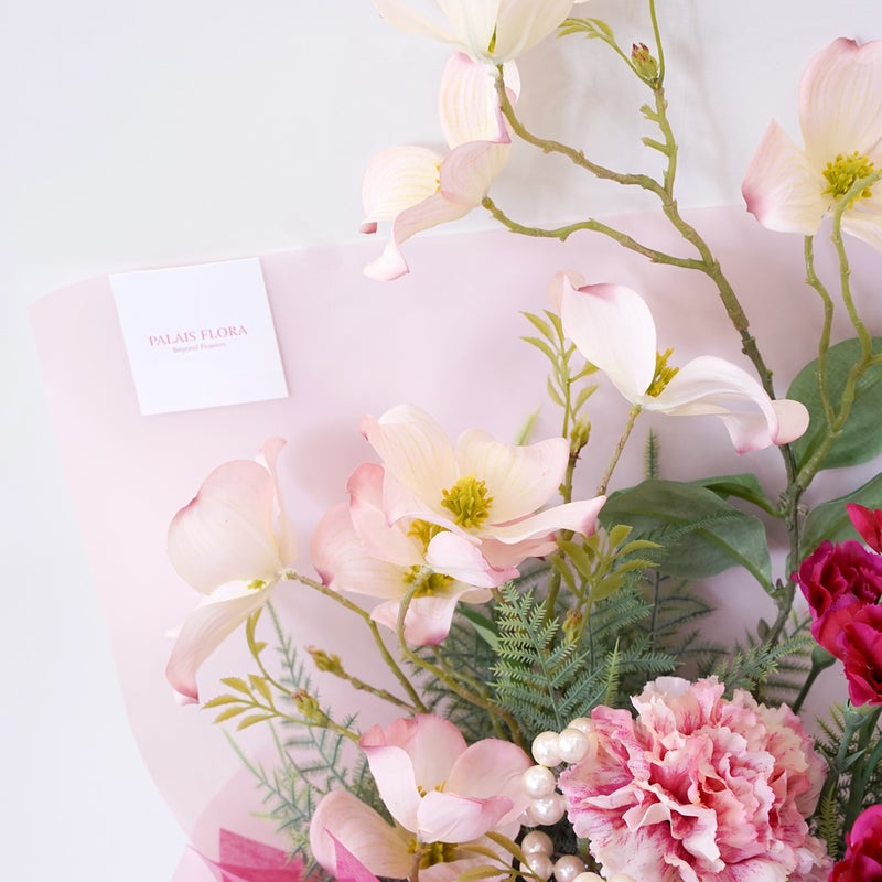 《オンライン限定》 4月のブーケ しあわせが満ちる春のミックスブーケ [WEB614]