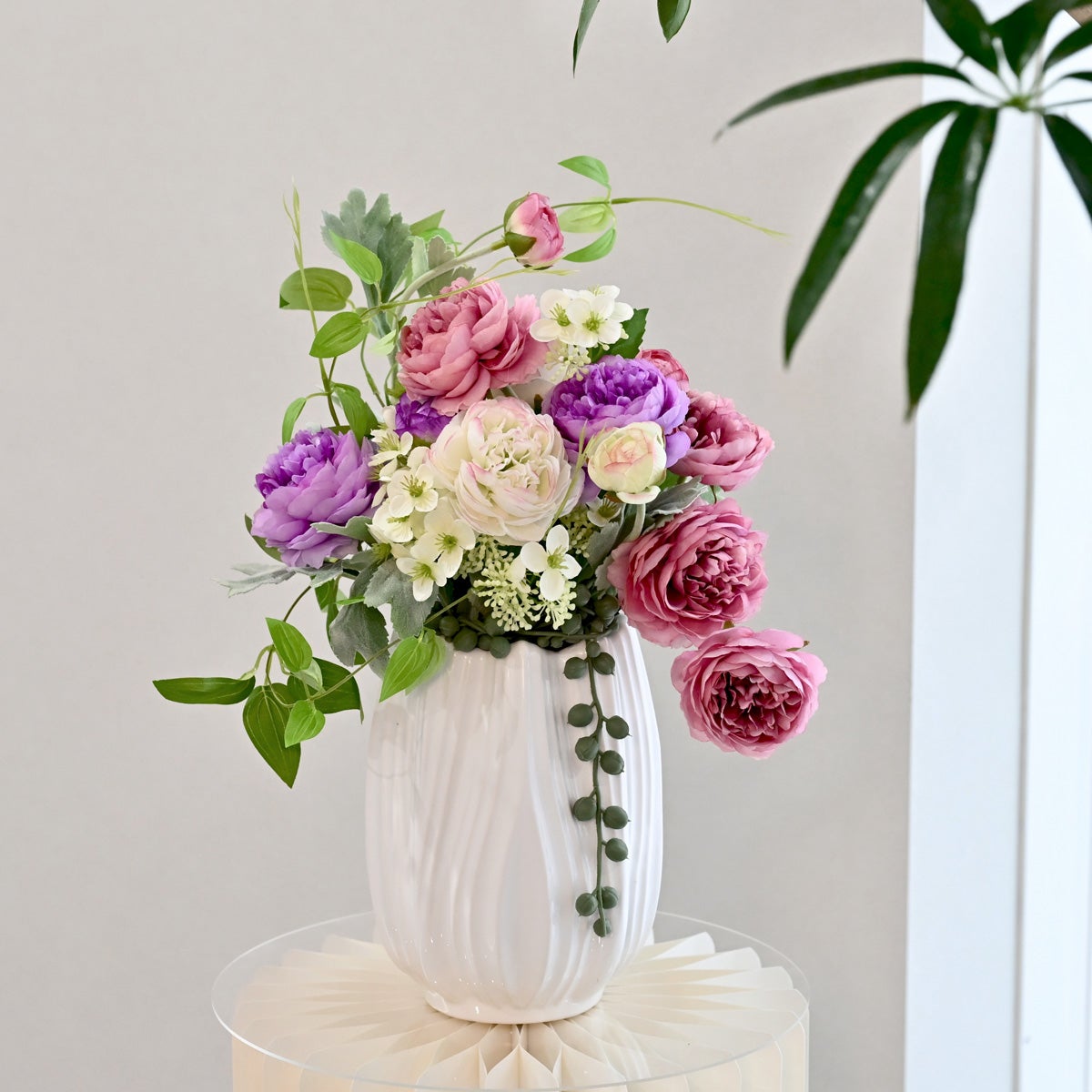 最終値下げ‼︎美品◼️パレフローラ◼️造花 アーティフィシャルフラワー　花瓶　セット お引越し・新築祝い | パレフローラ公式通販｜アーティフィシャル
