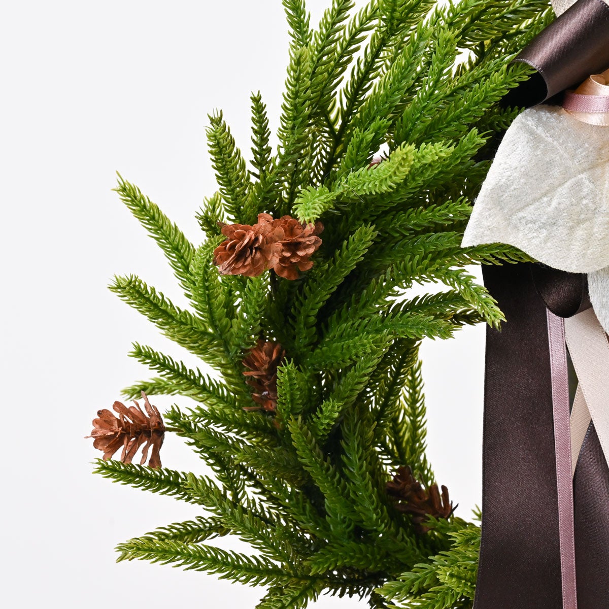 ポインセチアリース小 [XM-129]